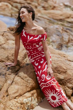 Brigid Midi Dress – Sunburst