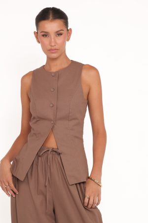 Caitlin Pant Set – Brown