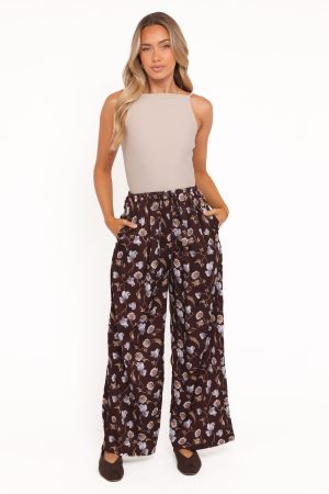 Calantha Wide Leg Pants – Fall Floral