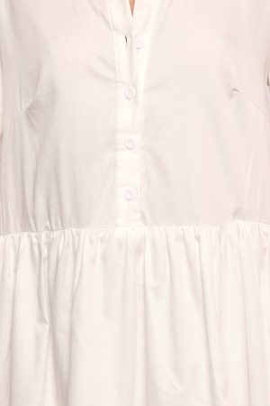 Carlotta Long Sleeve Mini Dress – White