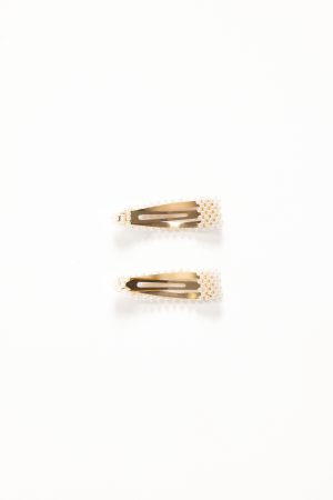 Carmen Hair Clip Set – Pearl