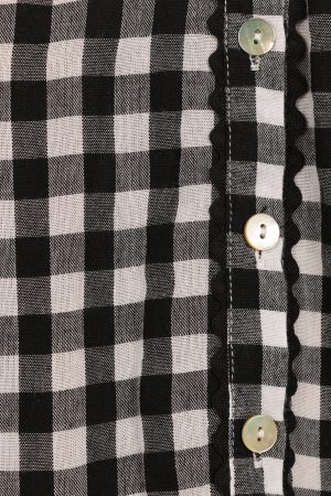 Carolina Mini Dress – Black/White Gingham