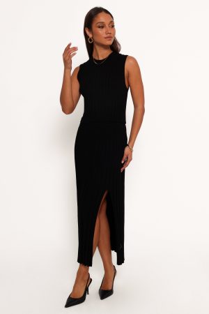 Carson Knit Top – Black