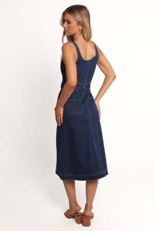 Carys Midi Dress – Denim