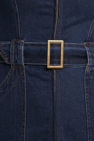 Carys Midi Dress – Denim