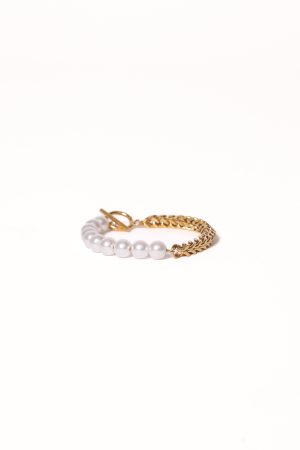 Cascais Bracelet – Gold/Pearl