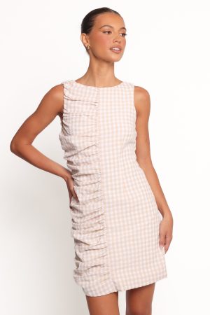 Catania Mini Dress – Beige