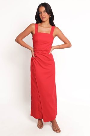 Caterina Maxi Dress – Red