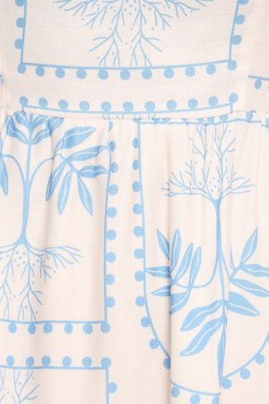 Cathy Midi Dress – Blue/White