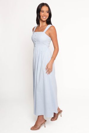Caty Maxi Dress – Pale Blue