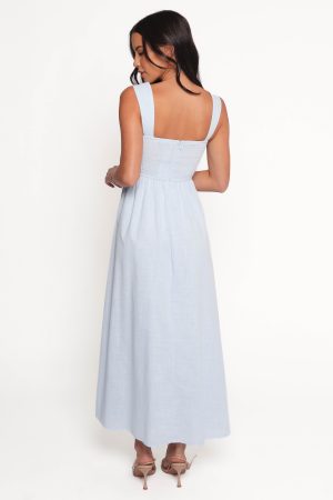 Caty Maxi Dress – Pale Blue