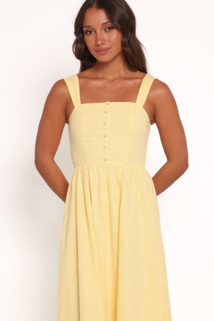 Caty Maxi Dress – Yellow