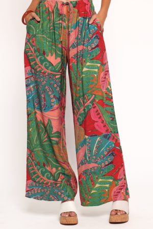 Charly Wide Leg Pant – Calypso Coral