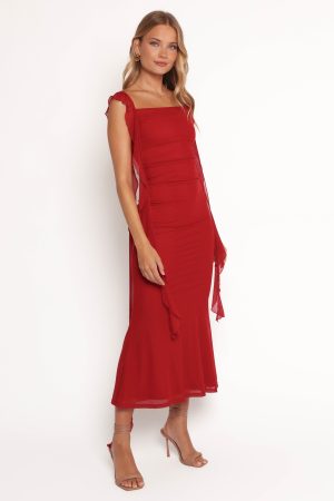 Chiara Maxi Dress – Red