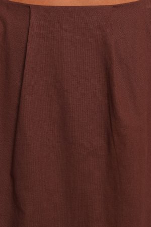 Chiaro Midi Skirt – Brown