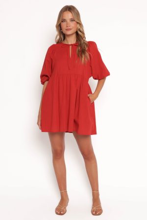 Cinzia Mini Dress – Red