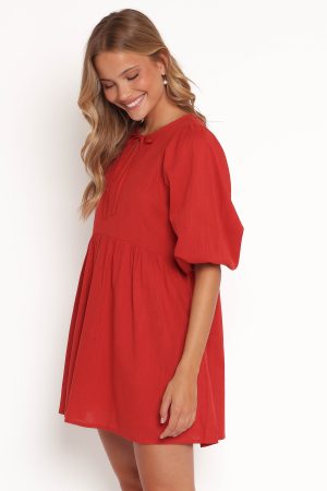 Cinzia Mini Dress – Red