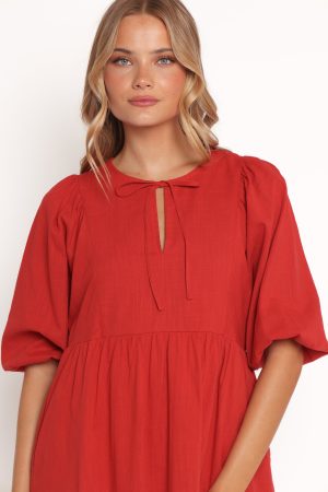 Cinzia Mini Dress – Red
