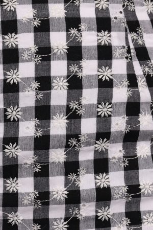 Clement Mini Skirt – Black White Gingham