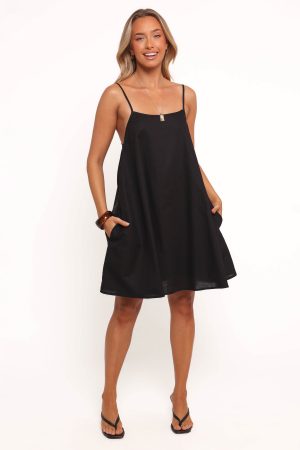 Cloella Mini Dress – Black
