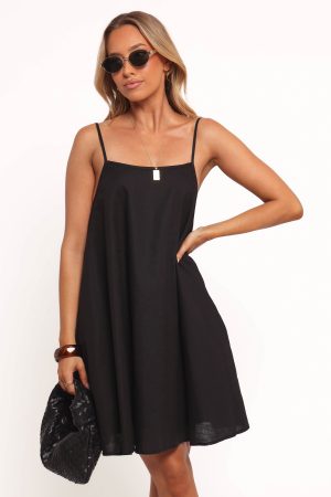 Cloella Mini Dress – Black