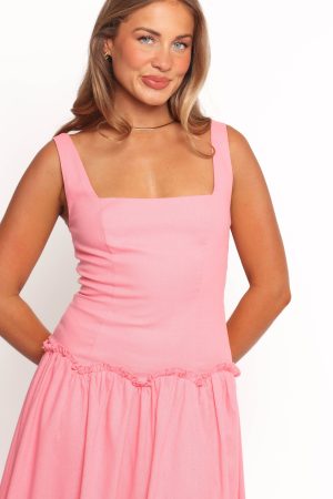 Clover Midi Dress – Pink