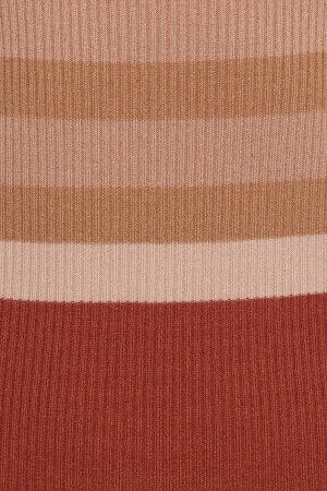 Colten Long Sleeve Knit Dress – Brown Stripe