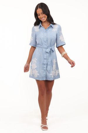 Connie Mini Dress – Blue