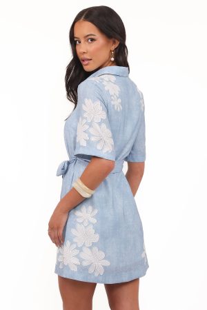 Connie Mini Dress – Blue