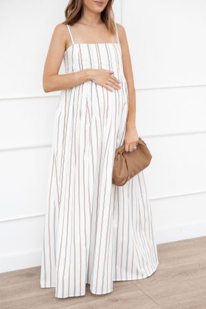Corfu Midi Dress – Blue Stripe