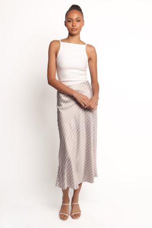 Corrina Midi Skirt – Stripe