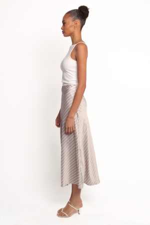 Corrina Midi Skirt – Stripe