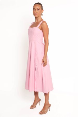 Cosima Midi Dress – Pink