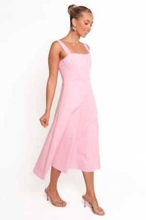 Cosima Midi Dress – Pink