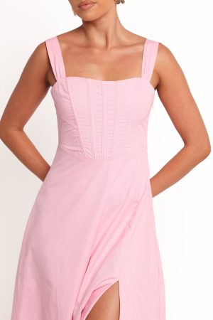 Cosima Midi Dress – Pink