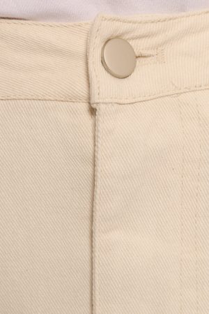 Kellen Corduroy Midi SKirt – Cream