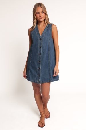 Dawson Mini Dress – Indigo Denim