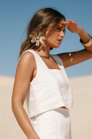 Devlin Top – Cloud White