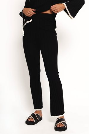 Dora Knit Pant – Black