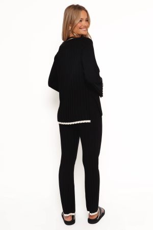 Dora Knit Pant – Black