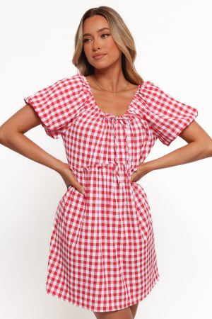 Dorothea Mini Dress – Red