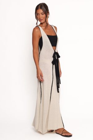 Draco Midi Dress – Cream