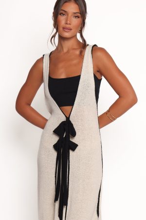 Draco Midi Dress – Cream