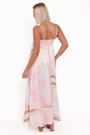 Elanor Maxi Dress – Pink Print