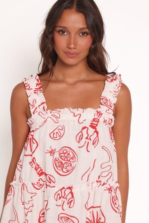 Elena Mini Dress – Red Lobster