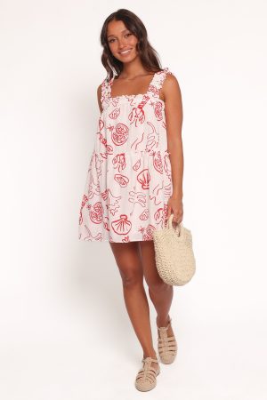 Elena Mini Dress – Red Lobster