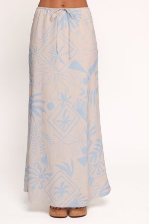 Elena Maxi Skirt – Blue Soleil