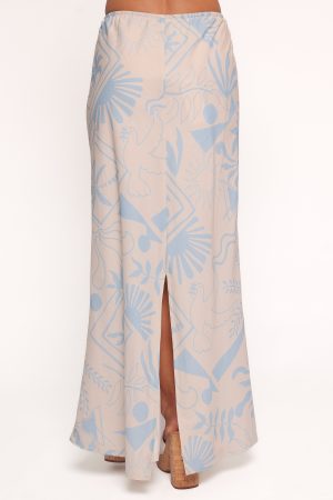 Elena Maxi Skirt – Blue Soleil