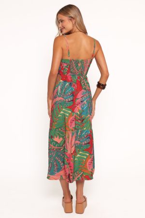 Eleonora Midi Dress – Calypso Coral