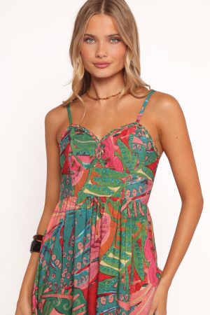 Eleonora Midi Dress – Calypso Coral